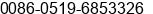 Fax number of Mrs. janet zjf at changzhou