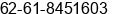 Phone number of Mr. Ganda Padmoasmolo at Medan